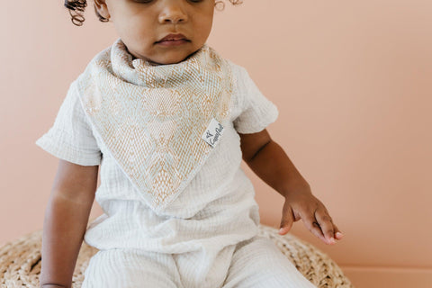 Baby Bandana Bibs - Zara - Copper Pearl