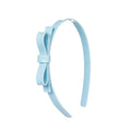 Baby Blue Thin Bow Headband - Lilies & Roses NY