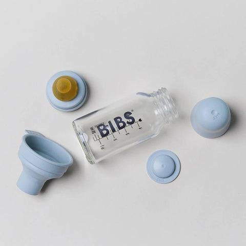 BIBS-Baby Glass Bottle Complete Set 110ml - Sage-#Butter_Bug_Boutique#