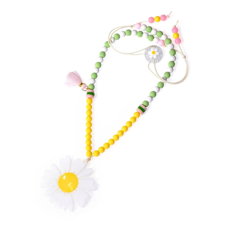 Big Daisy Beaded Necklace - Lilies & Roses NY