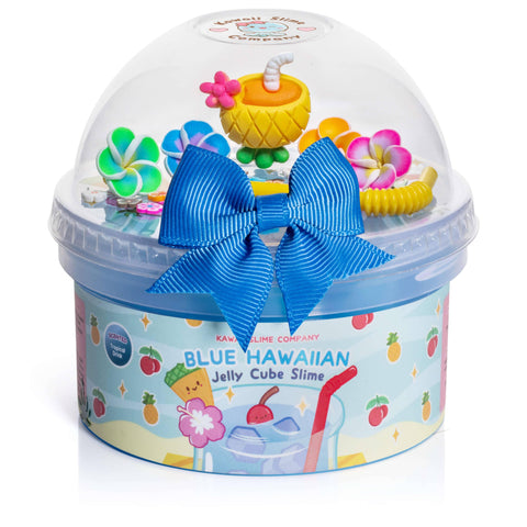 Blue Hawaiian Jelly Cube Slime - Kawaii Slime Company