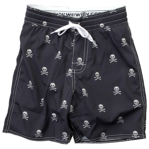 Boy's Skull Shorts - Wes and Willy
