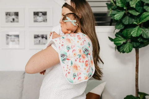Premium Burp Cloths - Bloom - Copper Pearl