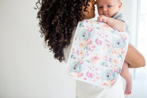 Premium Burp Cloths - Bloom - Copper Pearl