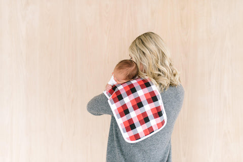 Burp Cloth Set - Lumberjack - Copper Pearl