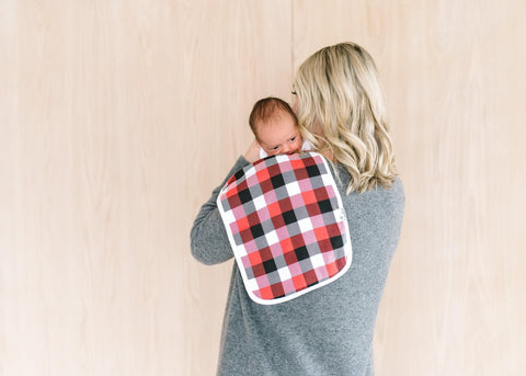 Burp Cloth Set - Lumberjack - Copper Pearl