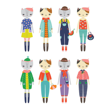 Cat Fashion Magnetic Dress Up - Mudpuppy