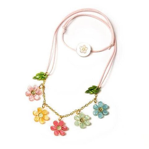 Colorful Flowers Necklace - Lilies & Roses NY