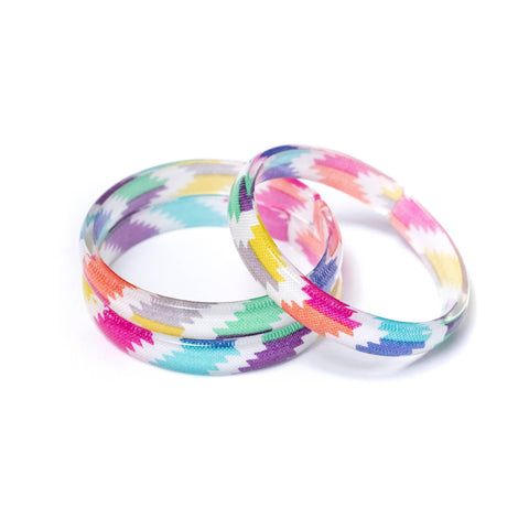 Colorful Tribal Stripes Bangles (Set of 3) - Butterbugboutique