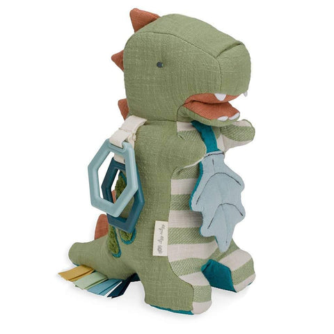 Itzy Ritzy-Itzy Ritzy Link & Love™ Dino Activity Plush with Teether Toy-#Butter_Bug_Boutique# (7145923477654)