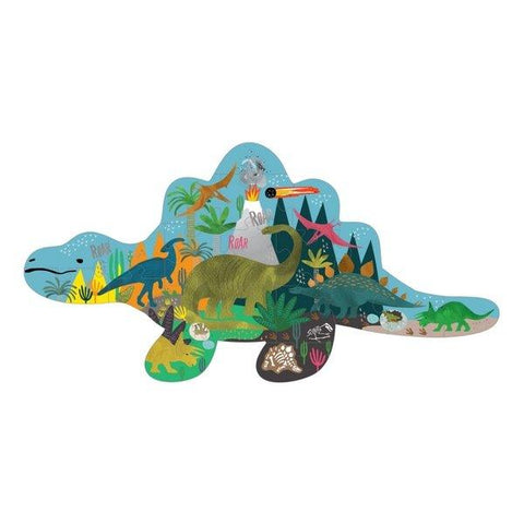 Floss and Rock-Dinosaur Shaped 20 Piece Puzzle-#Butter_Bug_Boutique# (7794909774082)