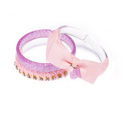 Fancy Pink Bangles Set - Lilies & Roses NY