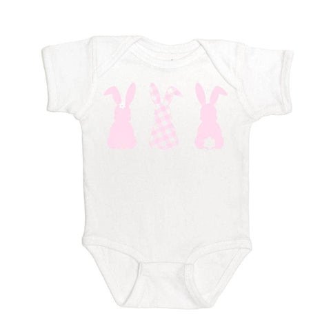 Gingham Bunny Easter Baby Bodysuit - Sweet Wink