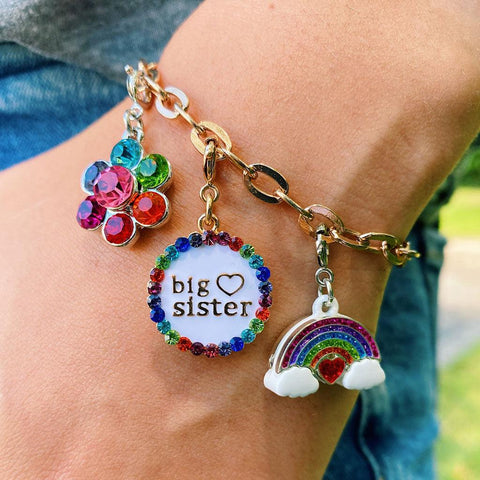 Gold Big Sister Charm - Butterbugboutique