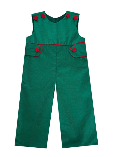 Green Corduroy Overall - Butterbugboutique