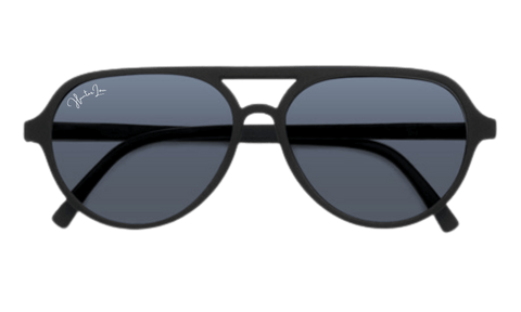 Kids Aviator Sunglasses - Midnight Black (3-8 Years) - Hunter Lou