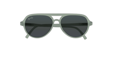 Kids Aviator Sunglasses - Olive/Smoke Grey (3-8 Years) - Hunter Lou