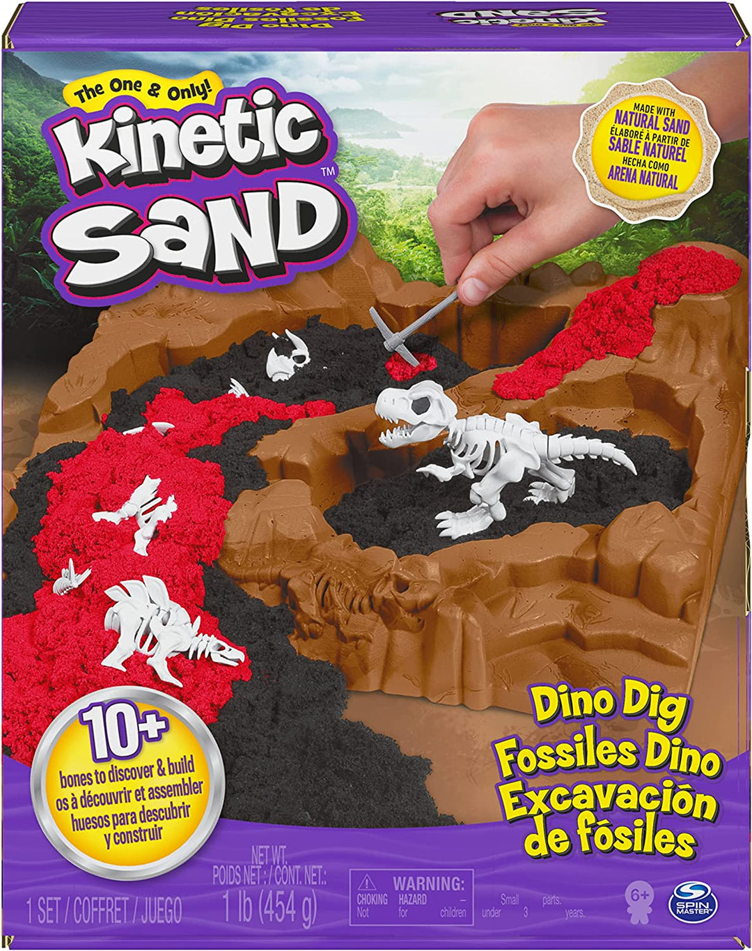 Spin Master-Kinetic Sand - Dino Dig-#Butter_Bug_Boutique#