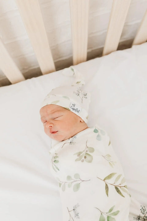 Knit Swaddle Blanket - Haven - Copper Pearl