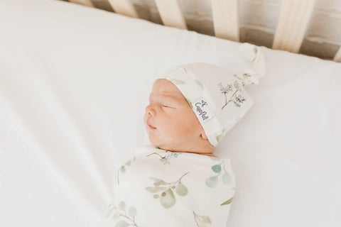 Knit Swaddle Blanket - Haven - Copper Pearl
