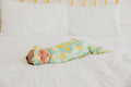 Copper Pearl-Knit Swaddle Blanket - Lemon-#Butter_Bug_Boutique#