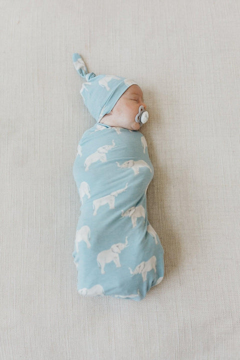 Copper Pearl-Knit Swaddle Blanket - Peanut-#Butter_Bug_Boutique#