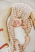 Copper Pearl-Knit Swaddle Blanket - Rad-#Butter_Bug_Boutique#