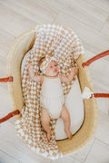 Copper Pearl-Knit Swaddle Blanket - Rad-#Butter_Bug_Boutique#