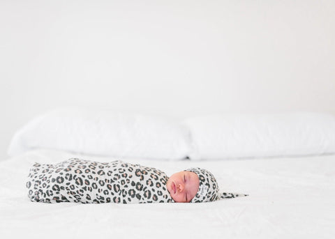 Knit Swaddle Blanket - Zara - Copper Pearl