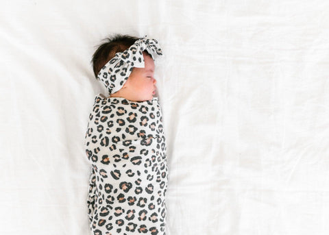 Knit Swaddle Blanket - Zara - Copper Pearl