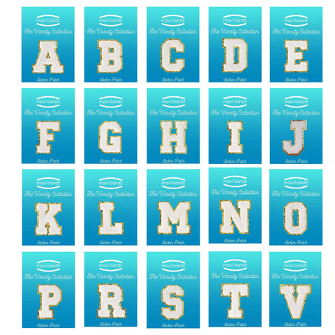 Letter Sticker Patches - Mavi Bandz