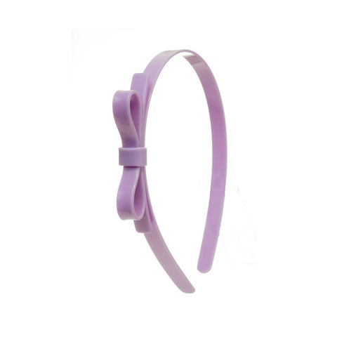 Light Purple Thin Bow Headband - Lilies & Roses NY