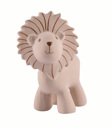 Lion - Natural Organic Rubber Rattle, Teether & Bath Toy - Butterbugboutique (7626025763074)