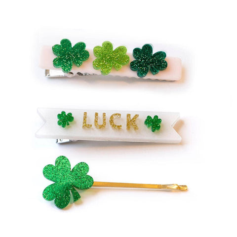 Lucky Charms St. Patrick's Day Alligator Clips - Lilies & Roses NY