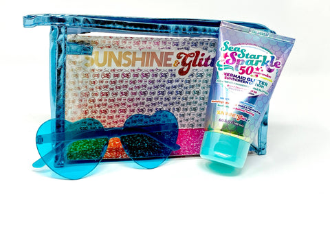 Mermaid Travel Ready Sunscreen Gift Set - Sunshine & Glitter