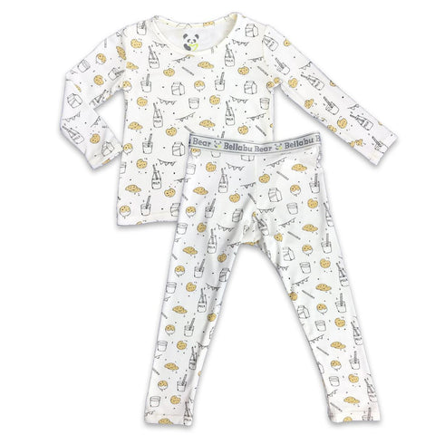 Milk and Cookies Bamboo Kids PJ Set - Butterbugboutique (6994252497046)