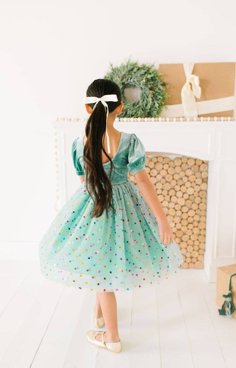 Minty Confetti Diana Dress - Ollie Jay