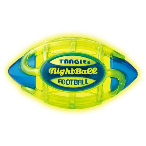 Tangle Creations-Tangle® NightBall® Football - Green/Blue-#Butter_Bug_Boutique#