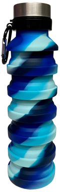Ocean Waves Silicone Collapsible Water Bottle - Iscream