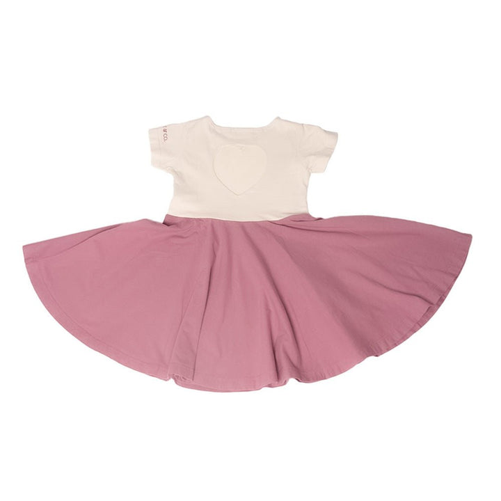 Grech & Co.-Open Heart Twirl Dress | Creamy White, Mauve Rose-#Butter_Bug_Boutique#