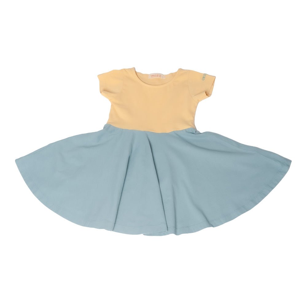 Grech & Co.-Open Heart Twirl Dress | Mellow Yellow, Sky Blue-#Butter_Bug_Boutique#
