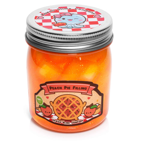 Peach Pie Filling Jelly Cube Slime - Kawaii Slime Company