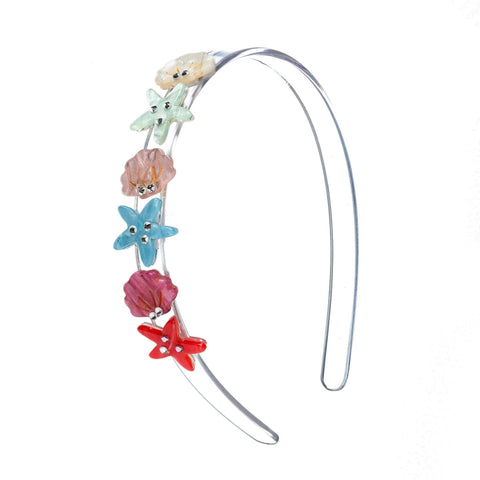 Pearlized Seashell Headband - Lilies & Roses NY