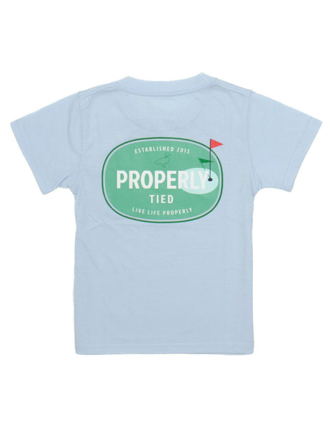 Periwinkle Links Signature Tee - Properly Tied