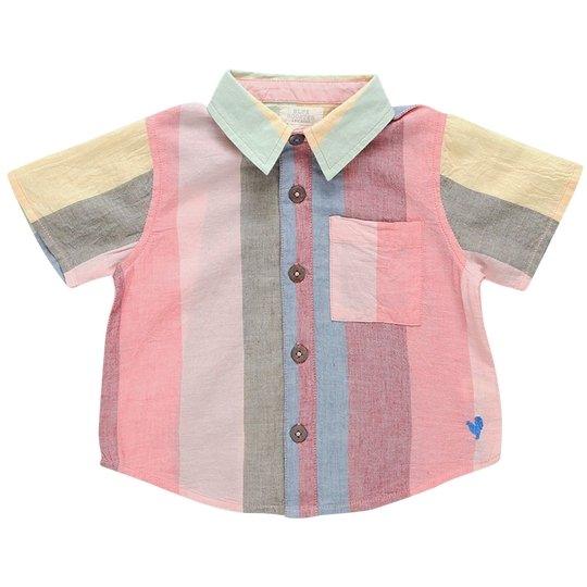 Pink Chicken-Pink Chicken Boys Jack Shirt - Multi Wide Stripe *PRESALE*-#Butter_Bug_Boutique#