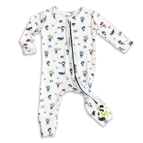 Pirate Bamboo Convertible Footie - Bellabu Bear