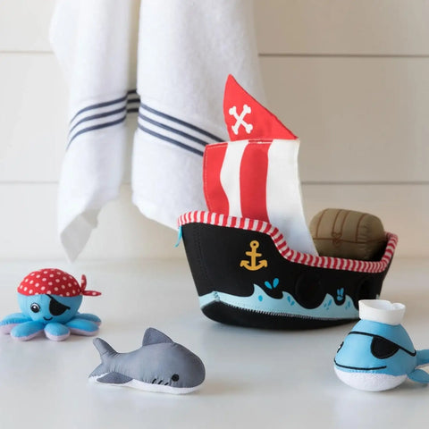 Pirate Ship Floating Fill n Spill Bath Toy- POS ONLY - Manhattan Toy