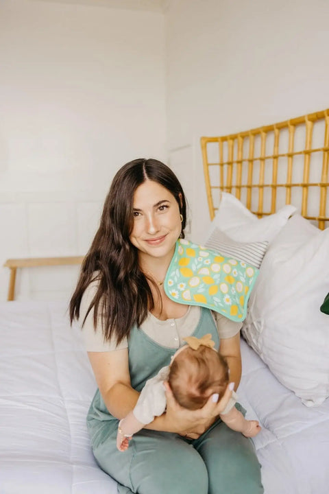 Premium Burp Cloths - Lemon - Copper Pearl