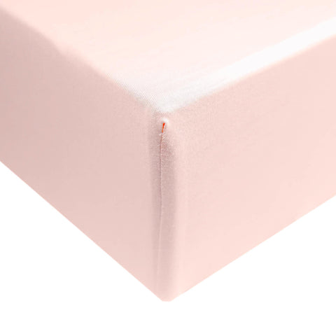 Copper Pearl-Premium Knit Fitted Crib Sheet - Blush-#Butter_Bug_Boutique#