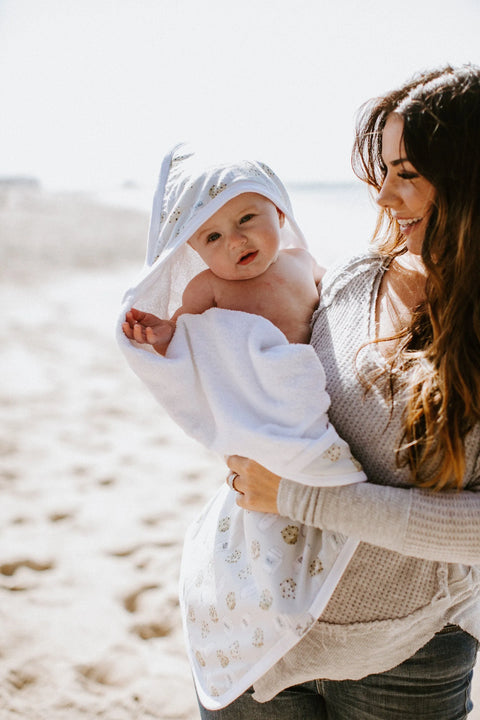 Premium Knit Hooded Towel - Chip - Copper Pearl